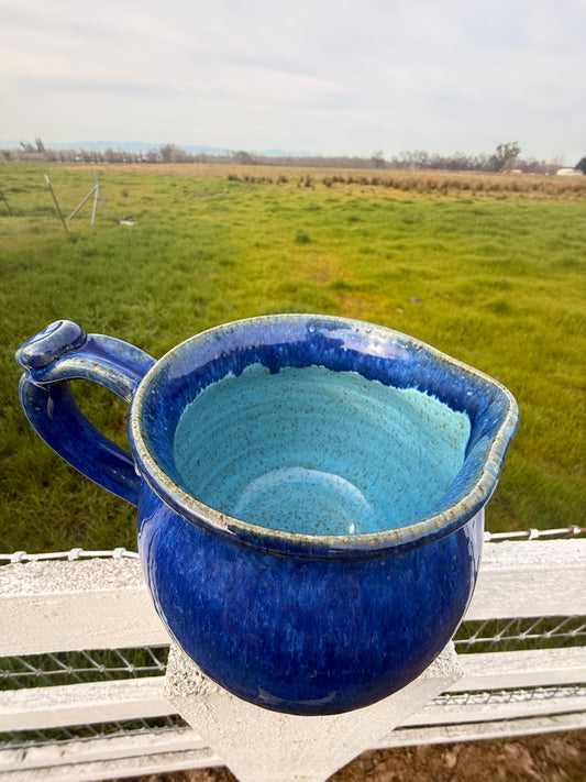 Beachy Blue Pitcher